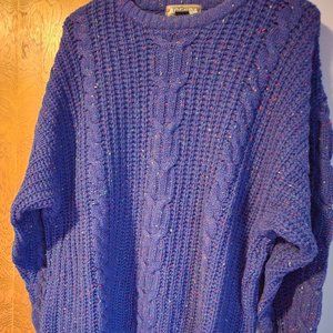 Mens's Vintage Cable Knit Sweater
